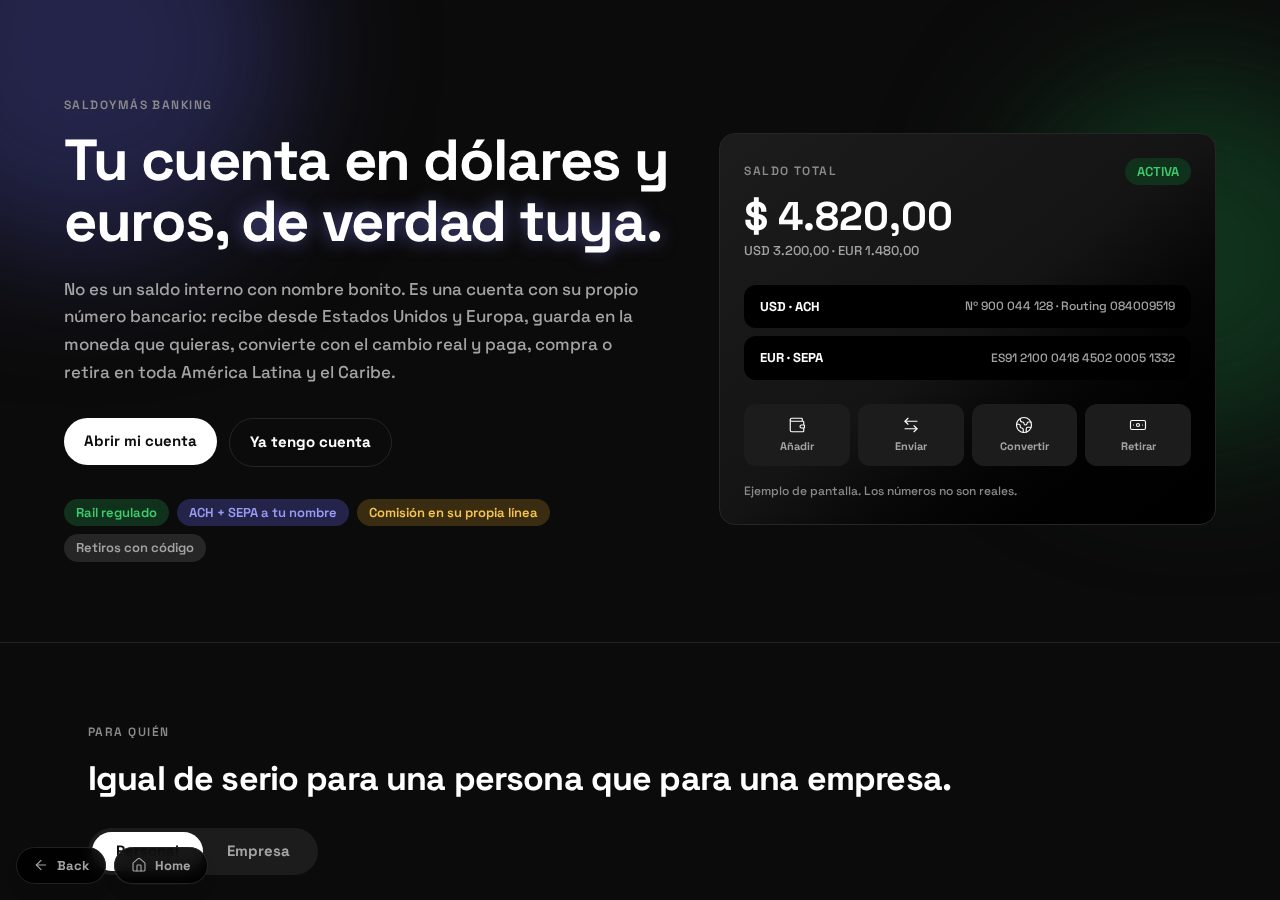 Banca de verdad, no una promesa